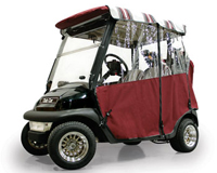 ASunbrella Enclosure Dubonnet Tweed of Golf Car in Louisiana